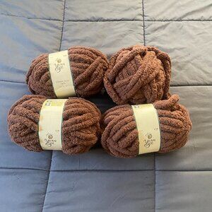 Yarn Bee Thick Crocheting Knitting Yarn/Wool in Brown Color